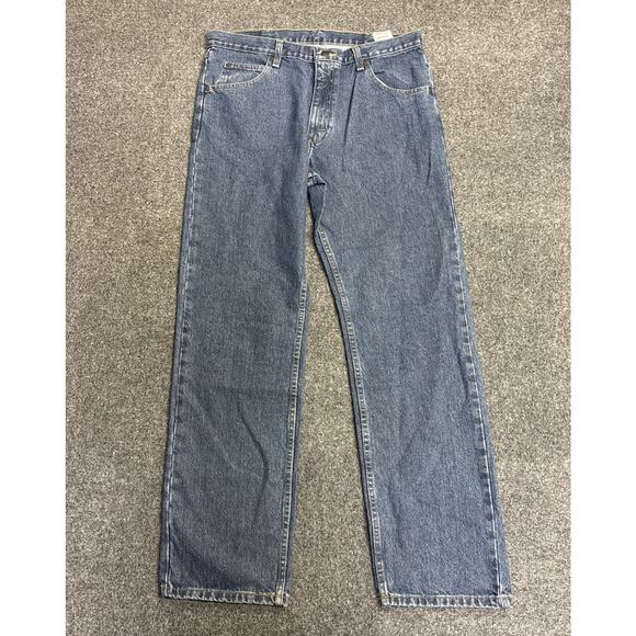 NWT Wrangler Five Star Premium Durable Cotton Relaxed Fit Jeans Men’s 35x32 - Picture 8 of 8